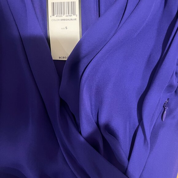 NWT: BCBGMAXAZRIA SILK WRAP TOP WITH OPEN SLEEVES, SZ: S - Picture 12 of 14